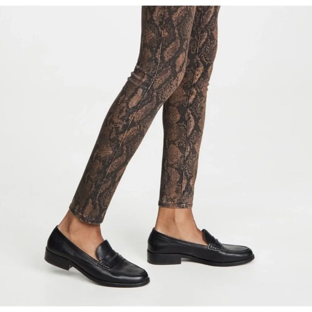 Msrp $239 PAIGE‎ HOXTON ULTRA SKINNY COATED SNAKE HIGH WAIST JEANS SIZE 30